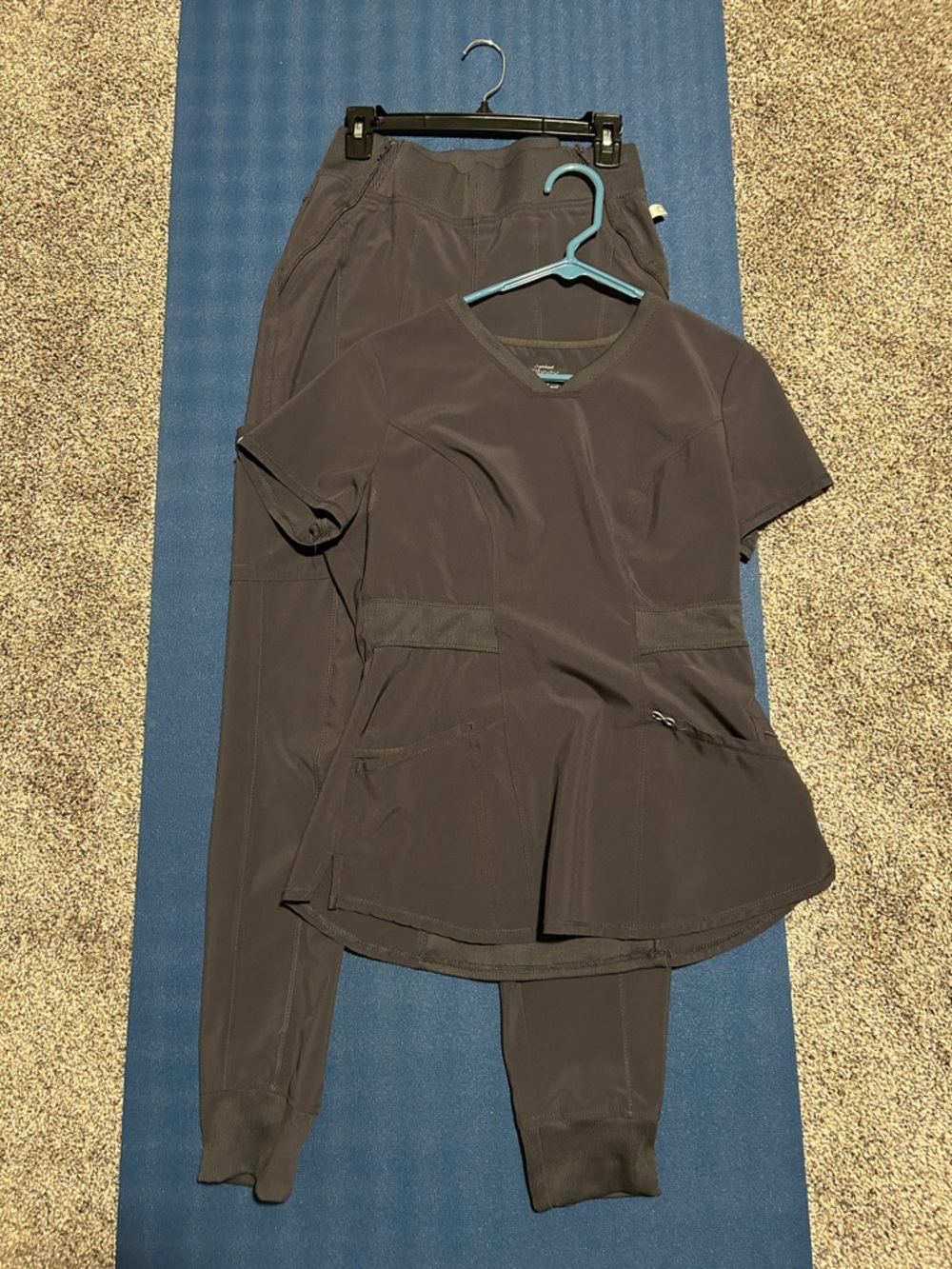 Cherokee Scrubs Set 2 Pairs Grey/Pewter Small Tall Infinity Workwear